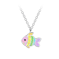 Silver Fish Necklace - Wholesale - 24212 Silver Fish Necklace - Wholesale - 24212