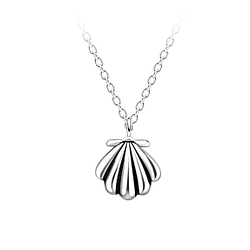 Silver Shell Necklace - Wholesale - 24310