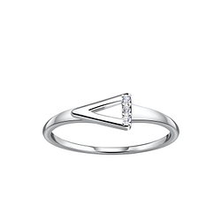 Silver Triangle Ring - Wholesale - 24102 Silver Triangle Ring - Wholesale - 24102