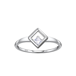 Silver Square Ring - Wholesale - 24120