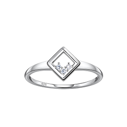 Silver Square Ring - Wholesale - 24121 Silver Square Ring - Wholesale - 24121