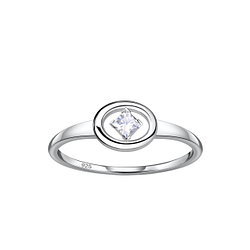 Silver Oval Ring - Wholesale - 24123 Silver Oval Ring - Wholesale - 24123