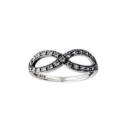Silver Infinity Ring - Wholesale - 26108