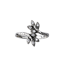 Silver Leaf Ring - Wholesale - 26113