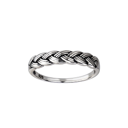 Silver Braid Ring - Wholesale - 26119 Silver Braid Ring - Wholesale - 26119