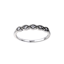 Silver Patterned Ring - Wholesale - 26120 Silver Patterned Ring - Wholesale - 26120