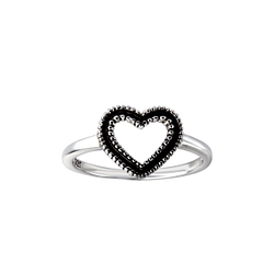 Silver Heart Ring - Wholesale - 26121 Silver Heart Ring - Wholesale - 26121