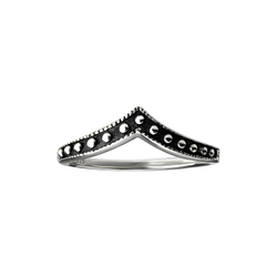Silver Chevron Ring - Wholesale - 26141 Silver Chevron Ring - Wholesale - 26141