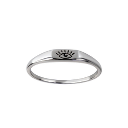Silver Evil Eye Ring - Wholesale - 26147 Silver Evil Eye Ring - Wholesale - 26147