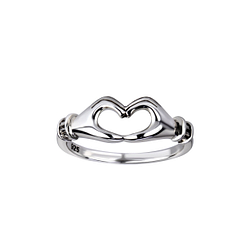 Silver Heart Ring - Wholesale - 26150 Silver Heart Ring - Wholesale - 26150