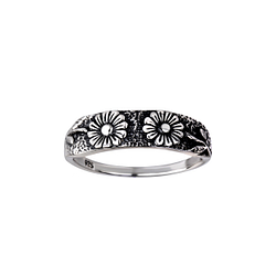 Silver Flower Ring - Wholesale - 26151 Silver Flower Ring - Wholesale - 26151