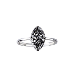 Silver Geometric Ring - Wholesale - 26152 Silver Geometric Ring - Wholesale - 26152