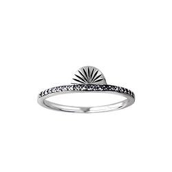 Silver Geometric Ring - Wholesale - 26154