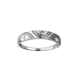 Silver Geometric Ring - Wholesale - 26155