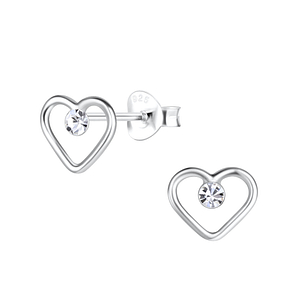 Silver Heart Stud Earrings19453