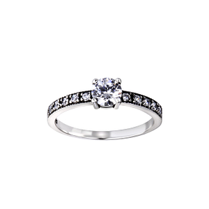 Silver Solitaire Ring26112