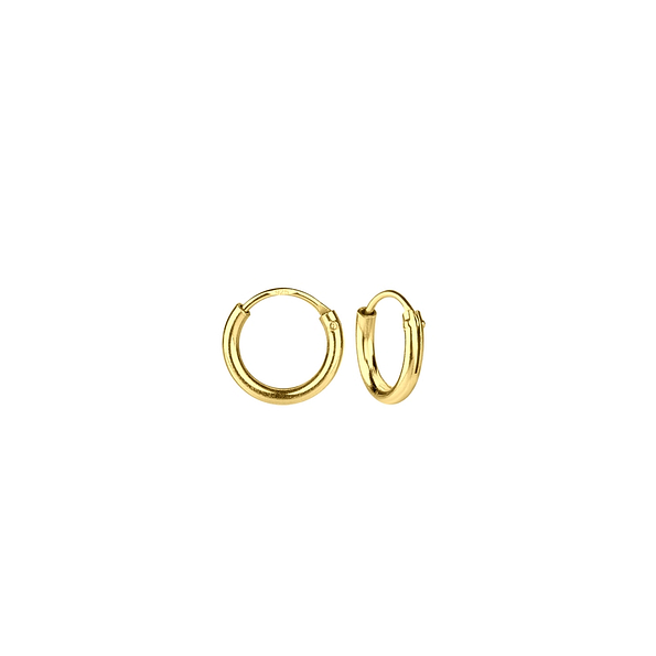 8mm Silver Hoop Earrings - Wholesale - 4860