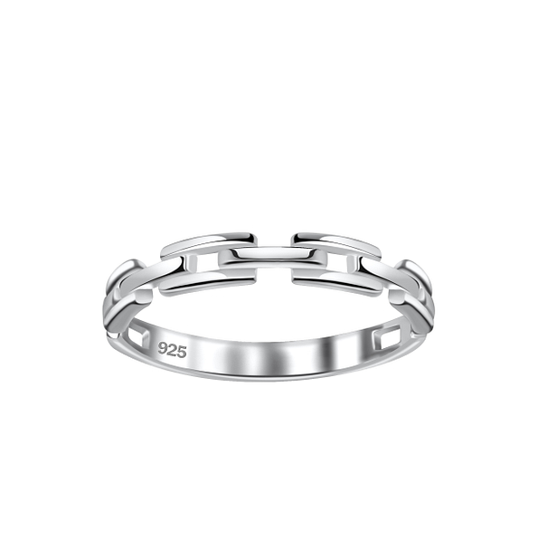 Silver Chain Ring - Wholesale - 1690