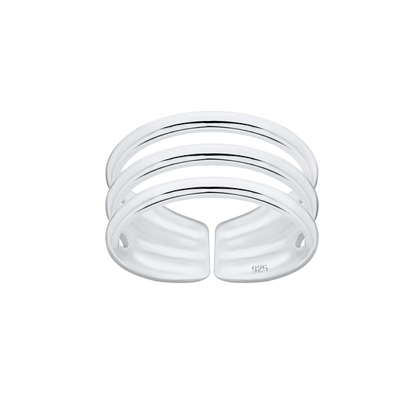 Silver Stackable Adjustable Toe Ring - Wholesale - 1640