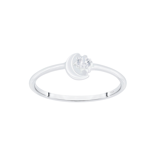 Silver Moon Ring - Wholesale - 7062 Silver Moon Ring - Wholesale - 7062