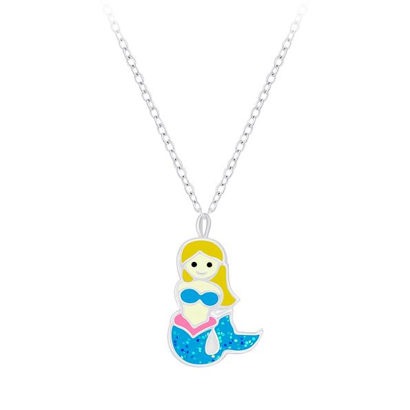 Silver Mermaid Necklace - Wholesale - 7360 Silver Mermaid Necklace - Wholesale - 7360