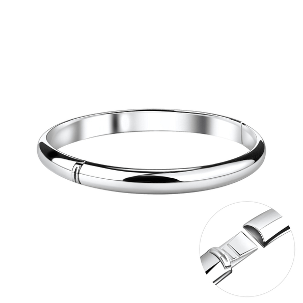 7mm Silver Bangle - Wholesale - 7509