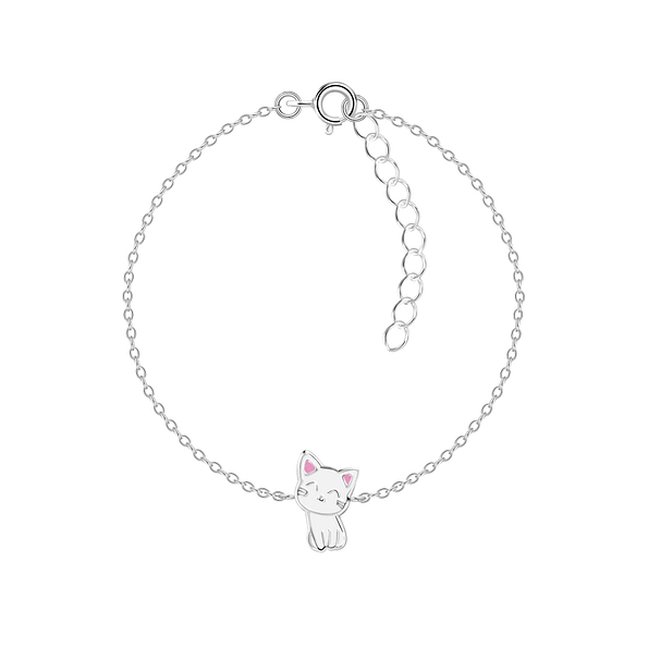 Silver Cat Bracelet - Wholesale - 7371 Silver Cat Bracelet - Wholesale - 7371