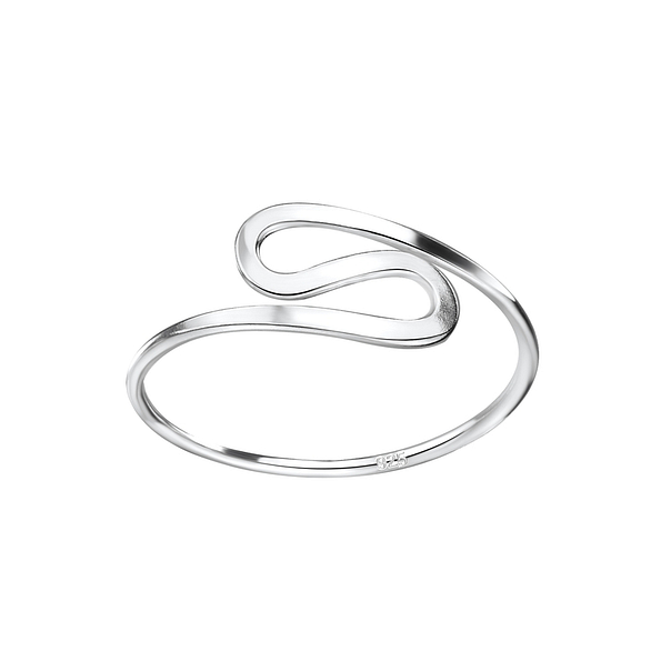 Silver Wave Ring - Wholesale - 7611 Silver Wave Ring - Wholesale - 7611