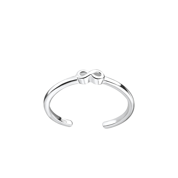 Silver Infinity Toe Ring - Wholesale - 8126 Silver Infinity Toe Ring - Wholesale - 8126