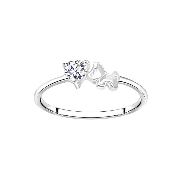 Silver Dog Ring - Wholesale - 7379 Silver Dog Ring - Wholesale - 7379