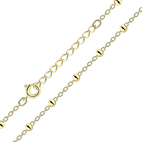 35cm Silver Extension Satellite Necklace - Wholesale - 4631
