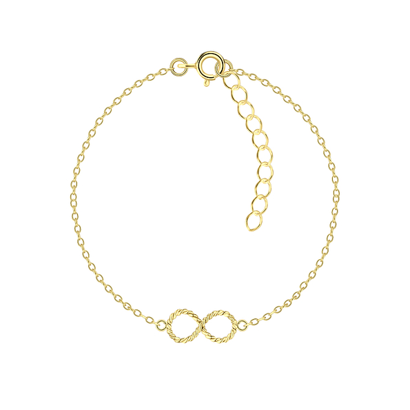Silver Infinity Twist Bracelet - Wholesale - 5575