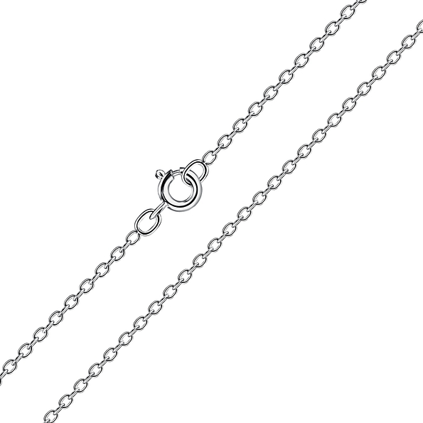 45cm Silver Cable Chain - Wholesale - 8665 45cm Silver Cable Chain - Wholesale - 8665