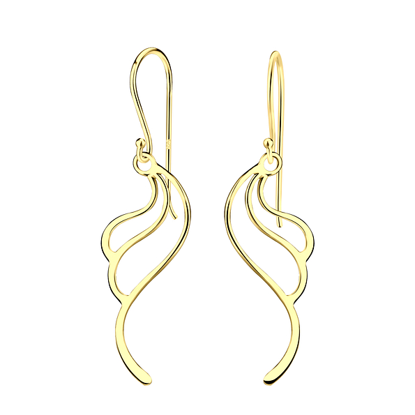 Silver Wave Earrings - Wholesale - 20730