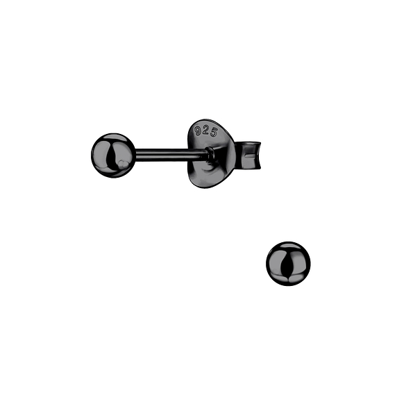 3mm Silver Ball Stud Earrings - Wholesale - 9370 3mm Silver Ball Stud Earrings - Wholesale - 9370