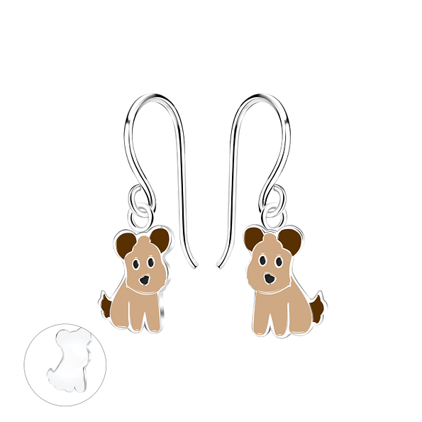 Silver Dog Earrings - Wholesale - 11436 Silver Dog Earrings - Wholesale - 11436