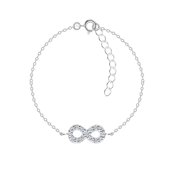 Silver Infinity Bracelet - Wholesale - 17262