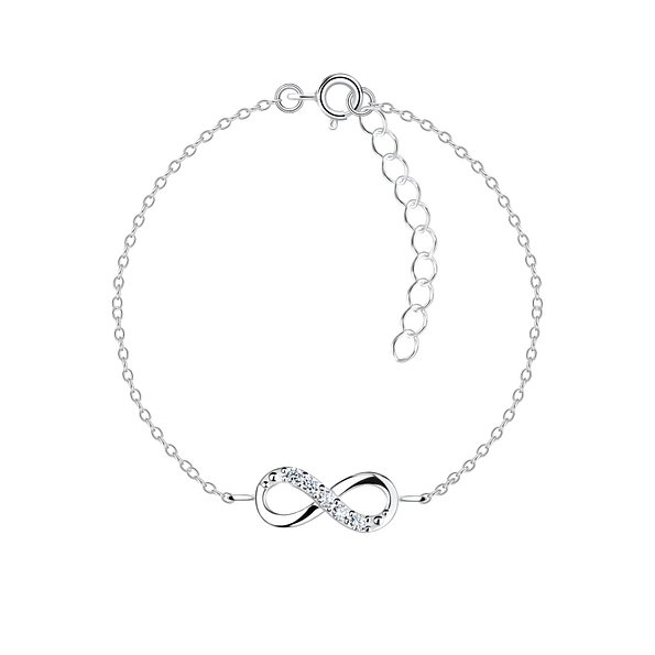 Silver Infinity Bracelet - Wholesale - 17263