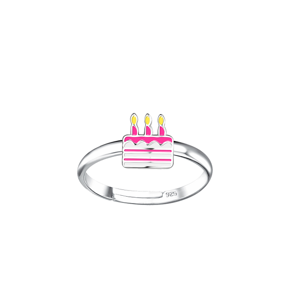 Silver Cake Adjustable Ring - Wholesale - 20201 Silver Cake Adjustable Ring - Wholesale - 20201