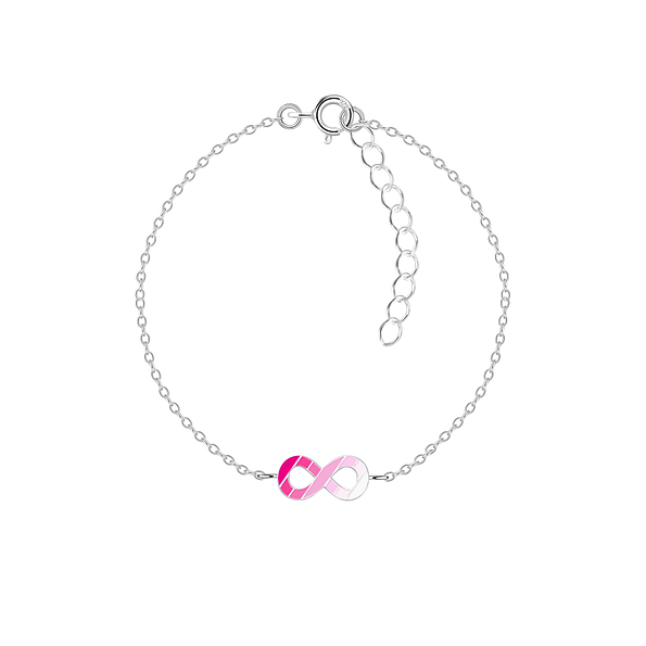 Silver Rainbow Infinity Bracelet - Wholesale - 20867