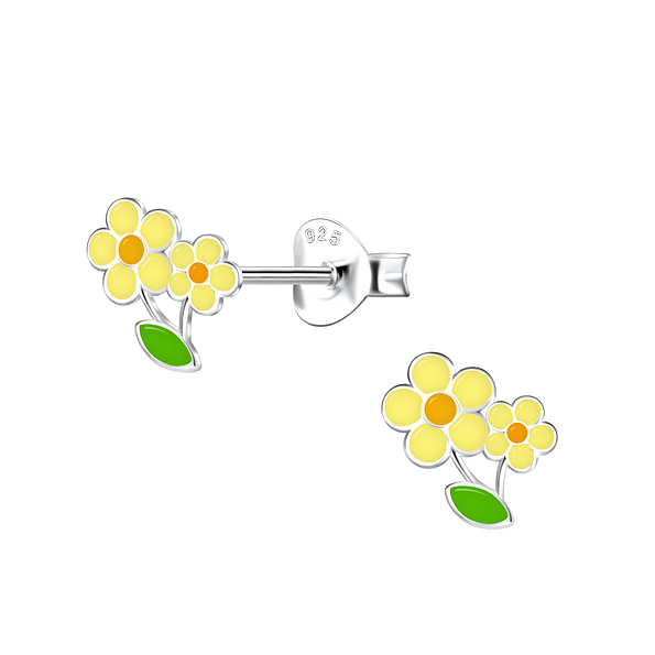 Silver Flower Stud Earrings - Wholesale - 21094 Silver Flower Stud Earrings - Wholesale - 21094