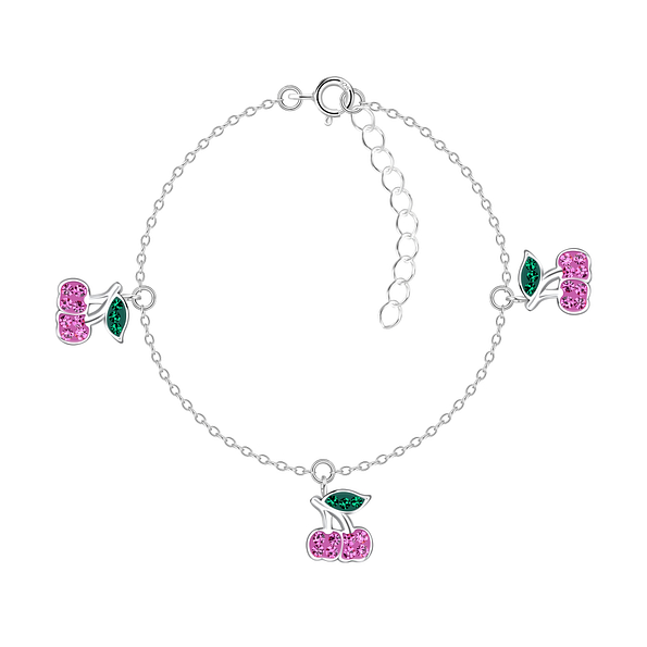 Silver Cherry Bracelet - Wholesale - 20242 Silver Cherry Bracelet - Wholesale - 20242