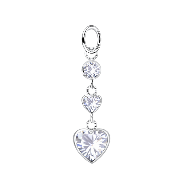 Silver Heart Pendant - Wholesale - 21493