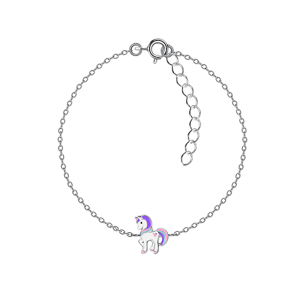 Silver Unicorn Bracelet - Wholesale - 21626