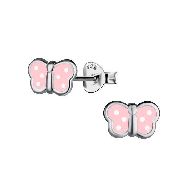 Silver Butterfly Stud Earrings - Wholesale - 21718 Silver Butterfly Stud Earrings - Wholesale - 21718