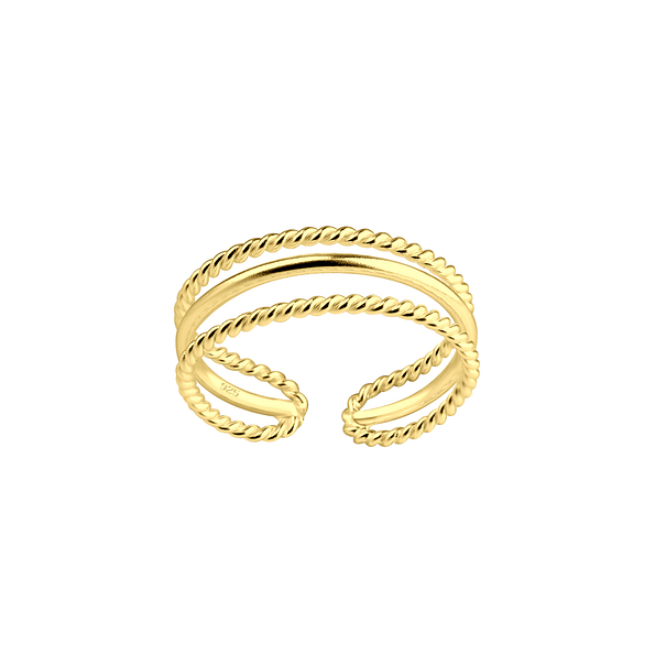 Silver Twisted Toe Ring - Wholesale - 22056