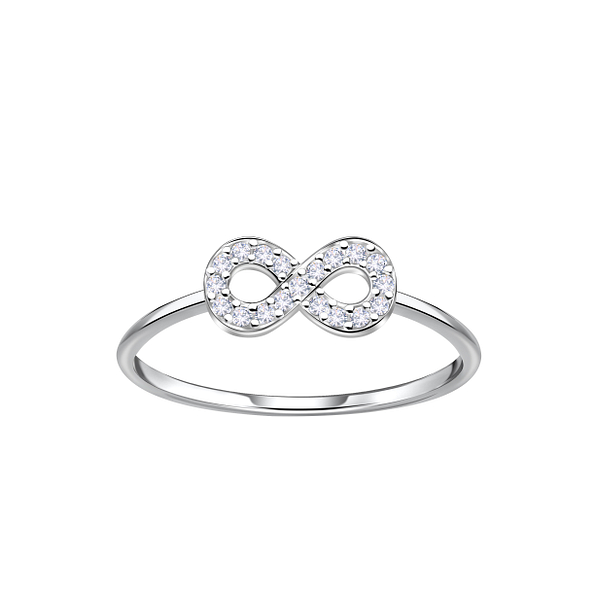 Silver Infinity Ring - Wholesale - 23095