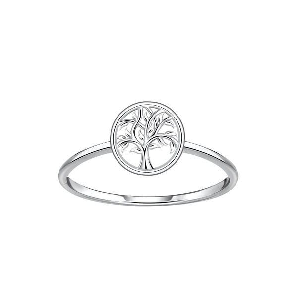 Silver Tree Of Life Ring - Wholesale - 22858