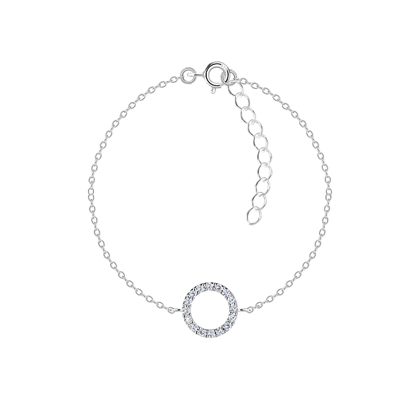 Silver Circle Bracelet - Wholesale - 23851