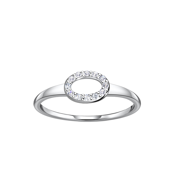 Silver Oval Ring - Wholesale - 24099
